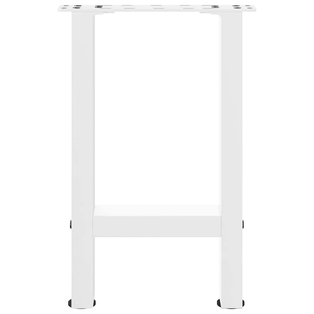 2 db fehér acél dohányzóasztal lábak 38x(42-43) cm