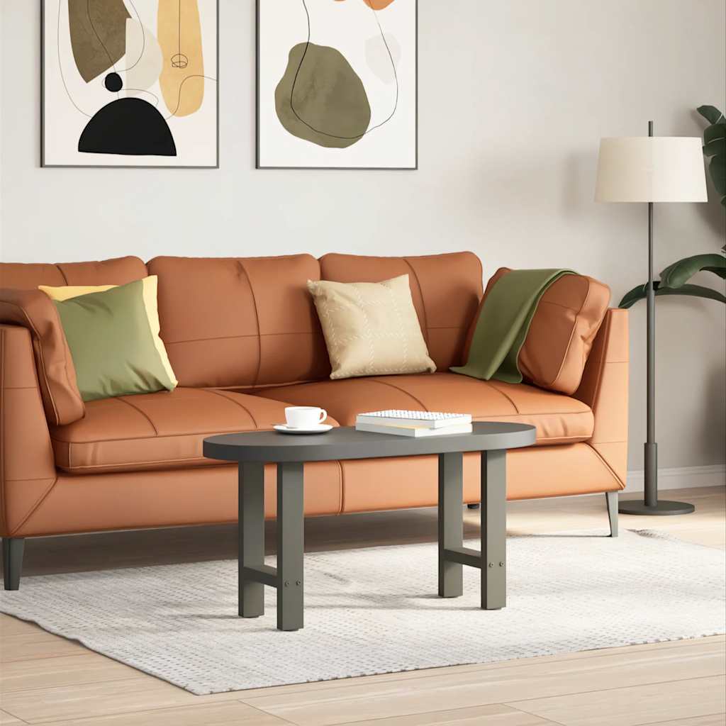 2 db antracit acél dohányzóasztal lábak 38x(42-43) cm