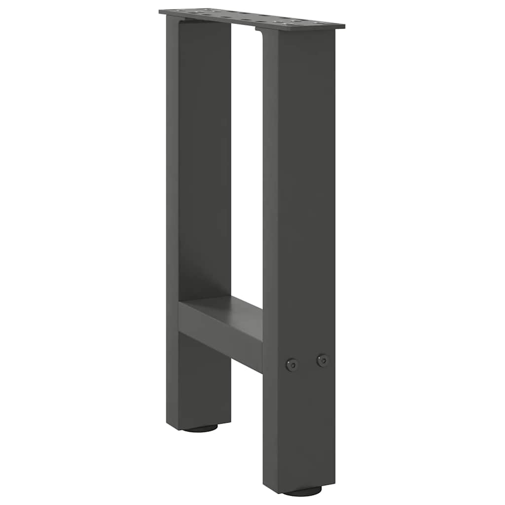2 db antracit acél dohányzóasztal lábak 38x(42-43) cm