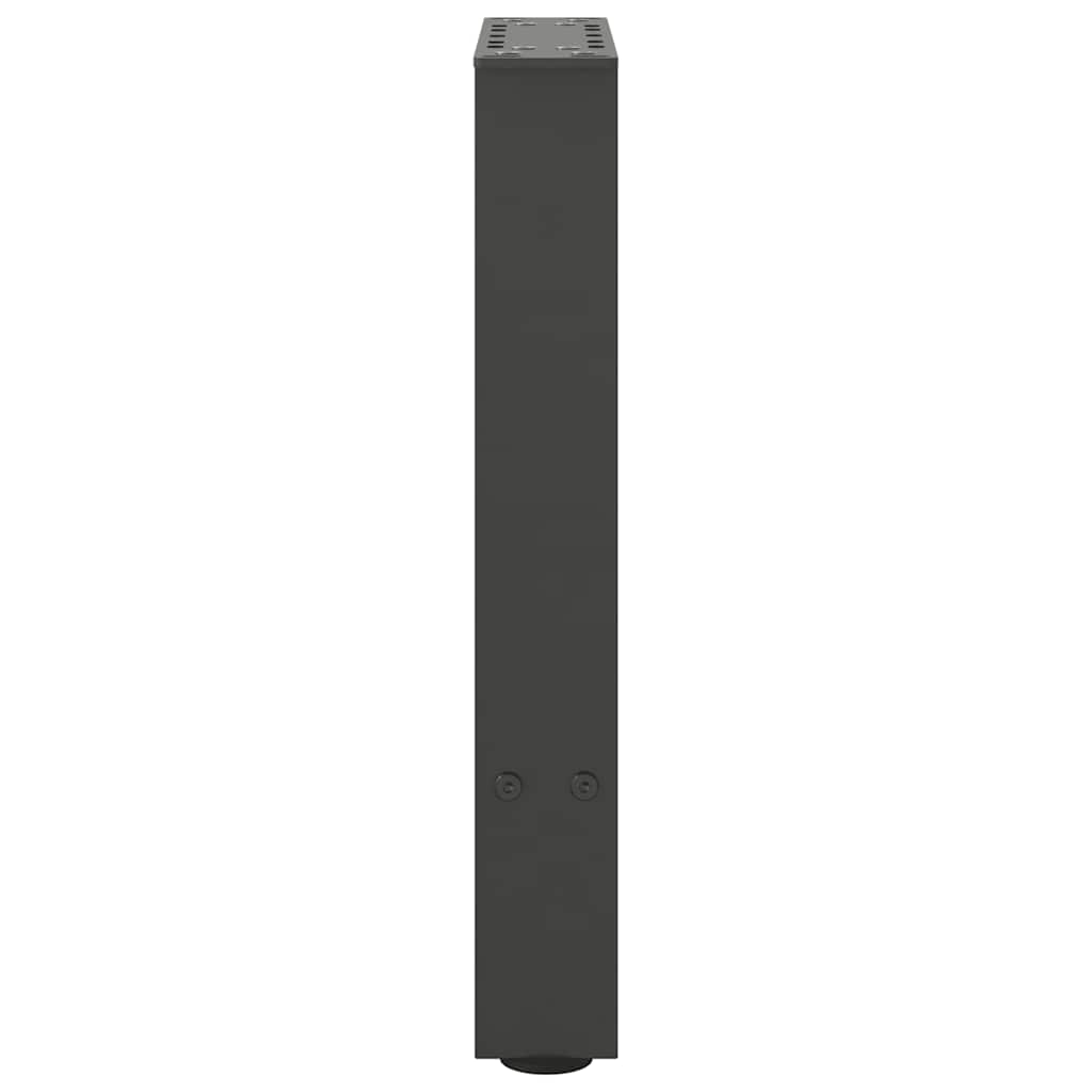 2 db antracit acél dohányzóasztal lábak 38x(42-43) cm