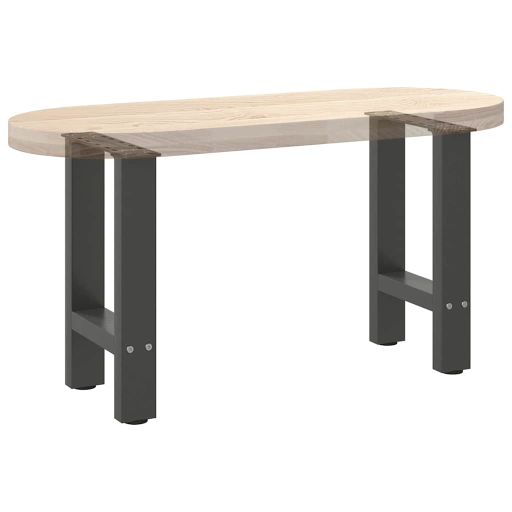 2 db antracit acél dohányzóasztal lábak 38x(42-43) cm