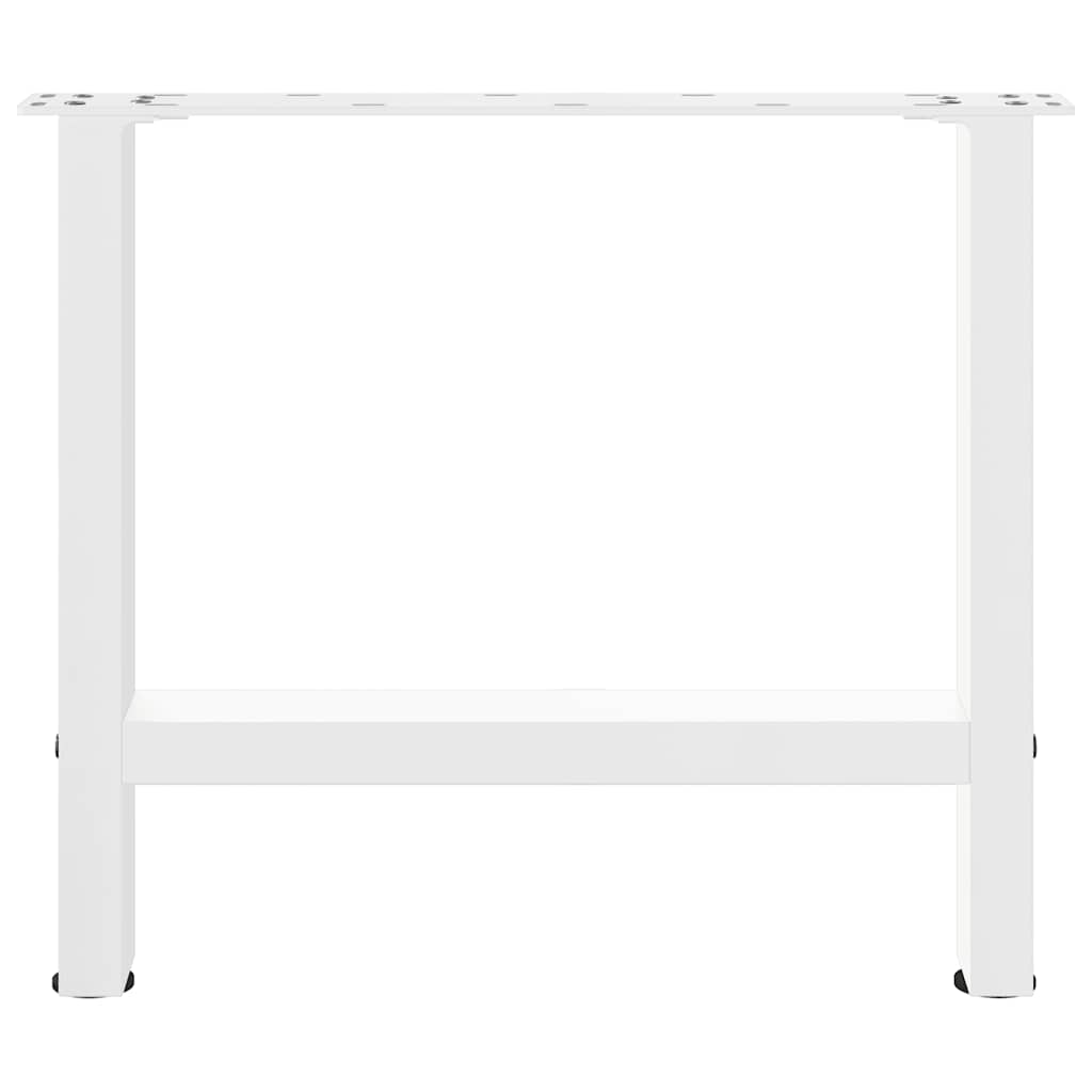 2 db fehér acél dohányzóasztal lábak 60x(42-43) cm