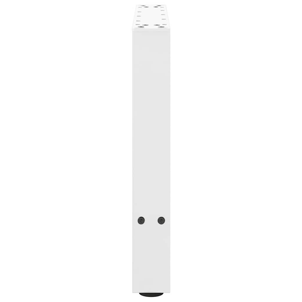 2 db fehér acél dohányzóasztal lábak 60x(42-43) cm