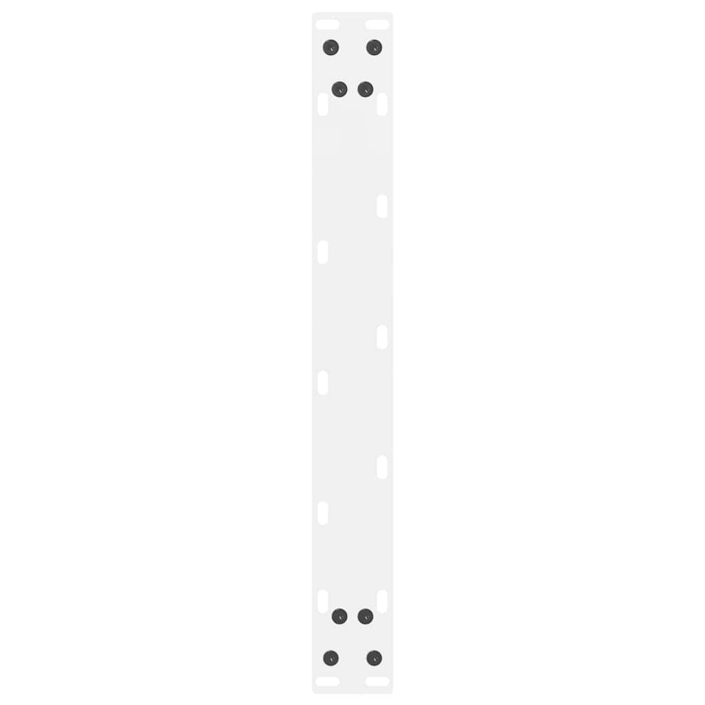 2 db fehér acél dohányzóasztal lábak 60x(42-43) cm