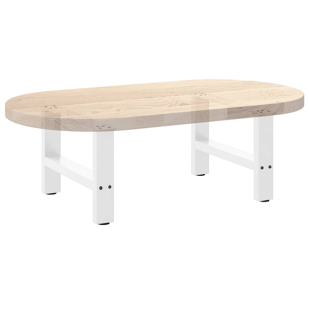 2 db fehér acél dohányzóasztal lábak 60x(42-43) cm