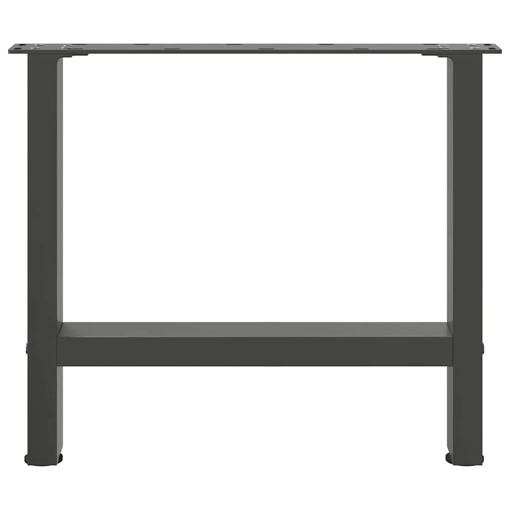 2 db antracit acél dohányzóasztal lábak 60x(42-43) cm