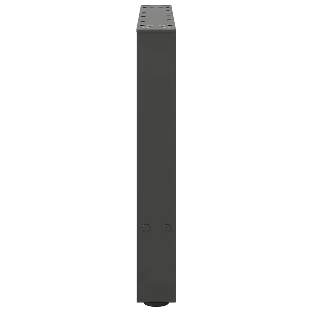 2 db antracit acél dohányzóasztal lábak 60x(42-43) cm