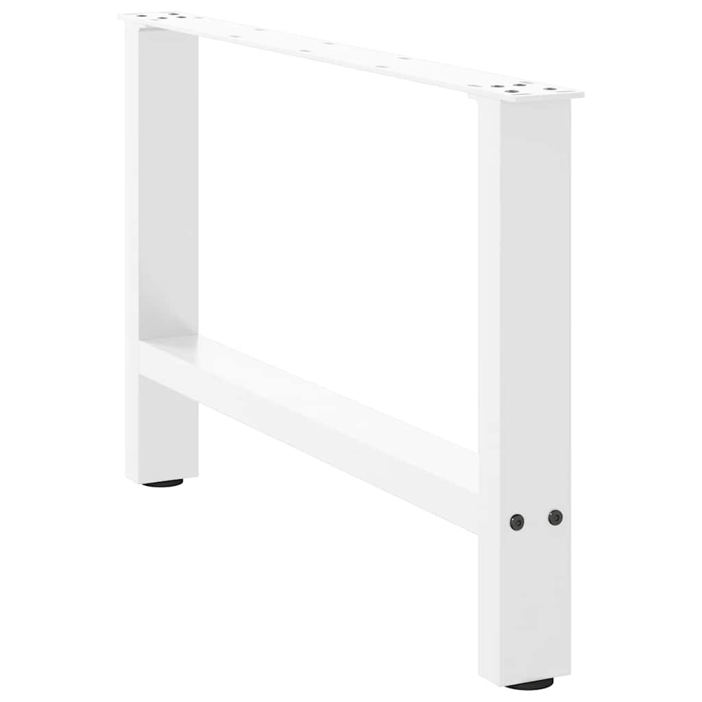 2 db fehér acél dohányzóasztal lábak 70x(42-43) cm