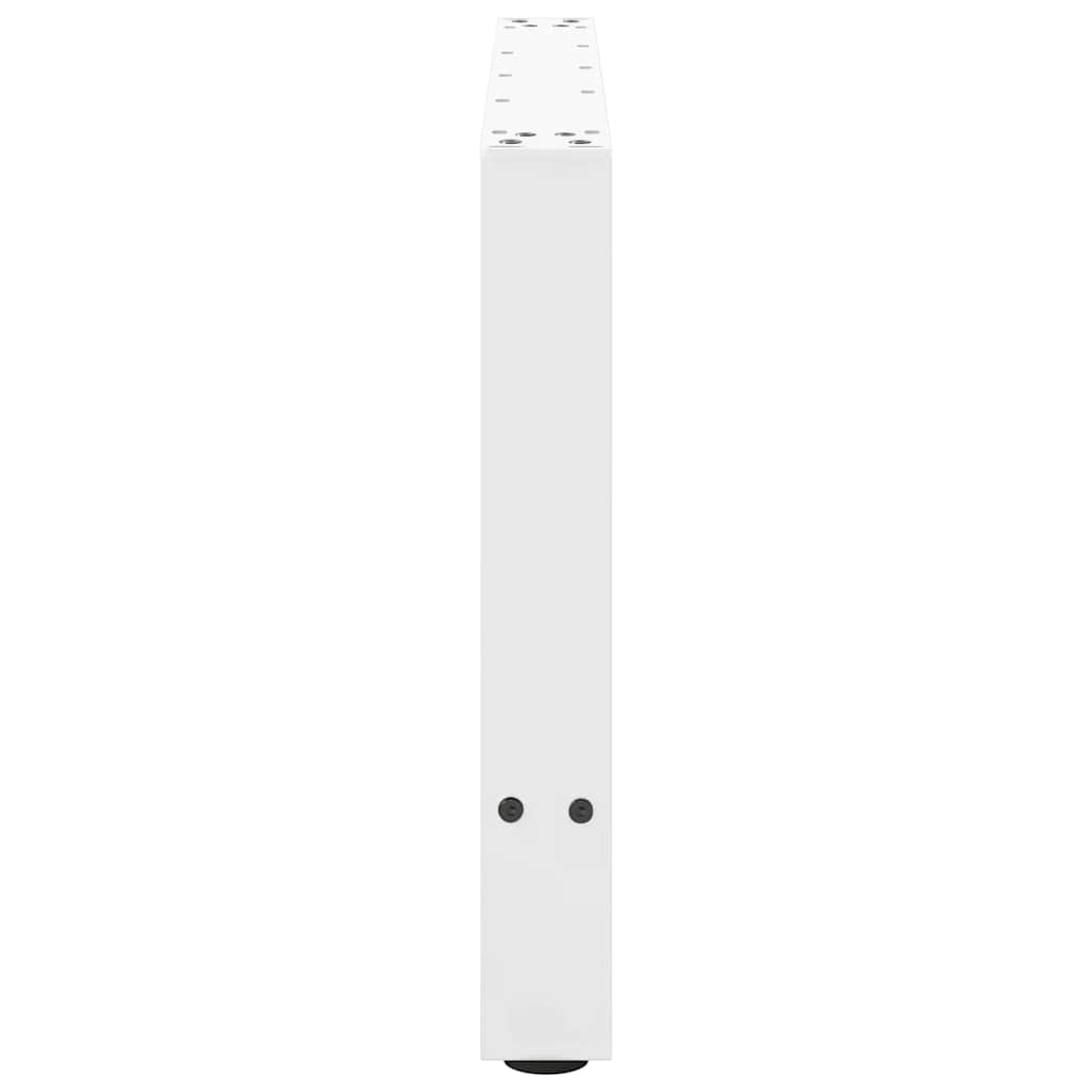 2 db fehér acél dohányzóasztal lábak 70x(42-43) cm