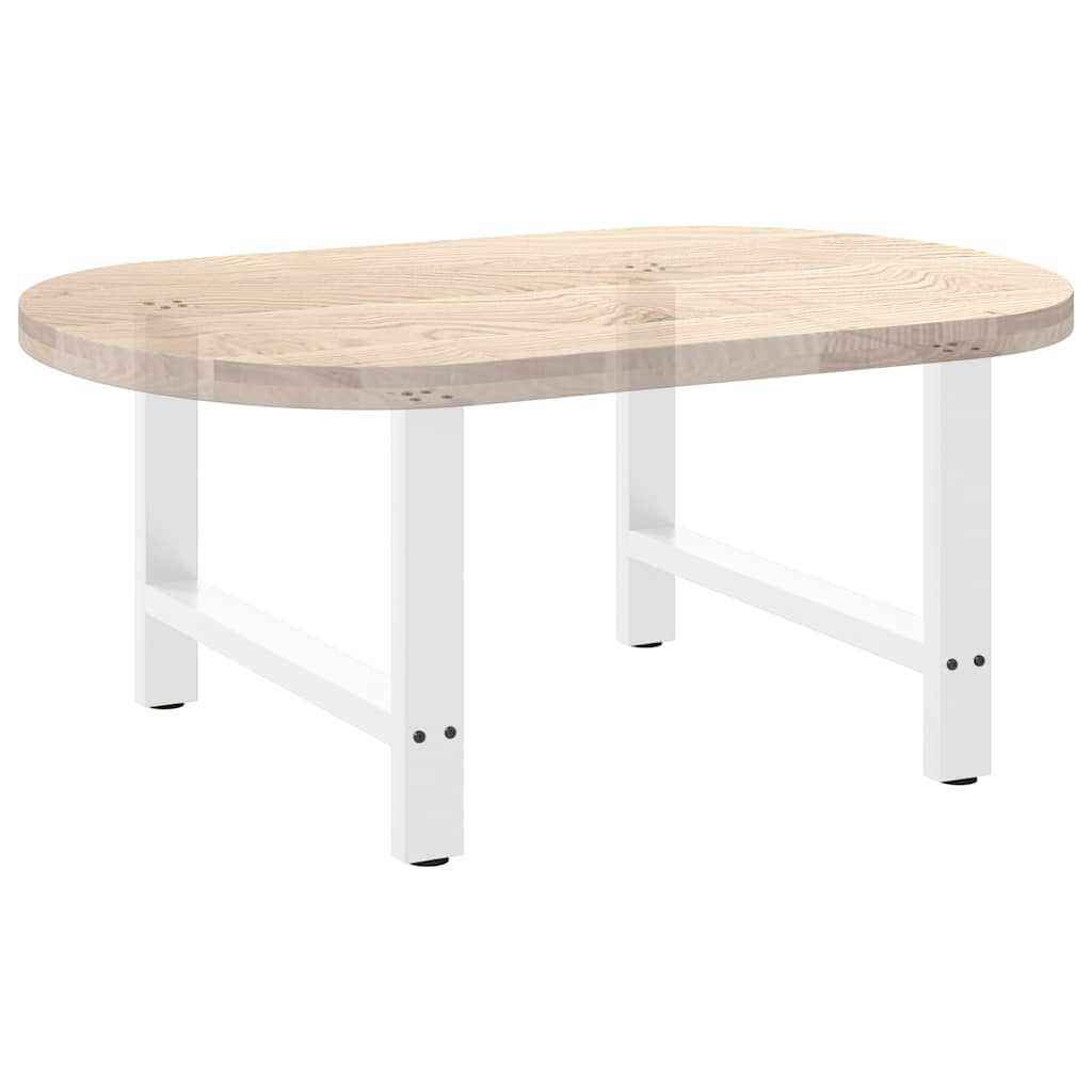 2 db fehér acél dohányzóasztal lábak 70x(42-43) cm