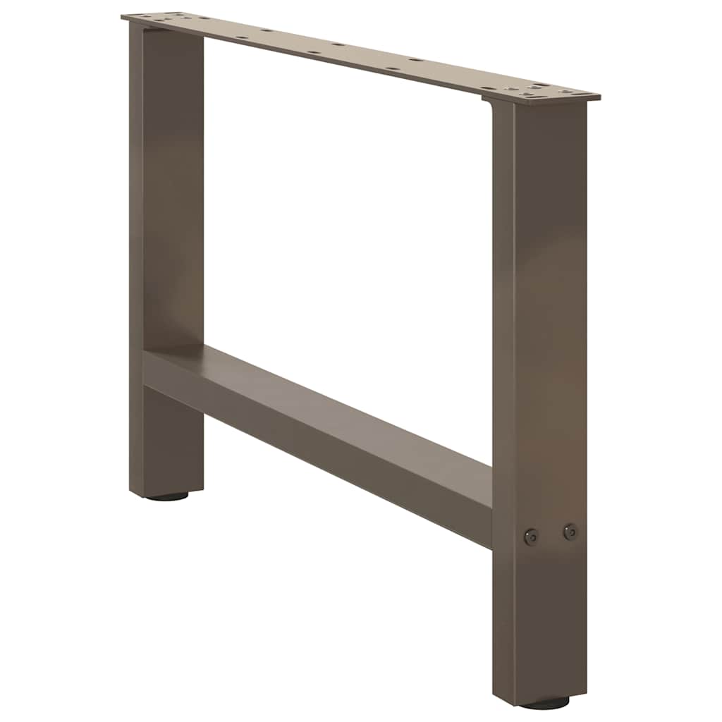 2 db acél dohányzóasztal lábak natúr acél 70x(42-43) cm