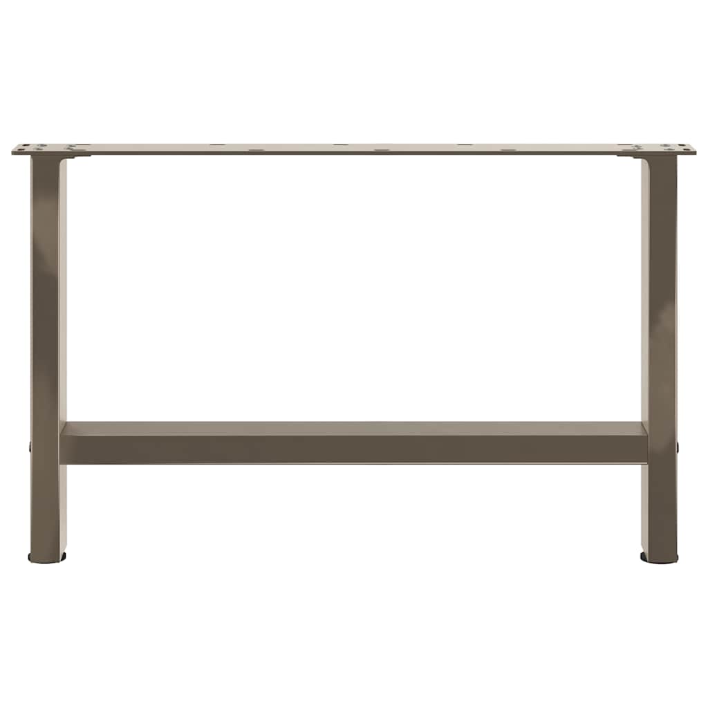 2 db acél dohányzóasztal lábak natúr acél 70x(42-43) cm