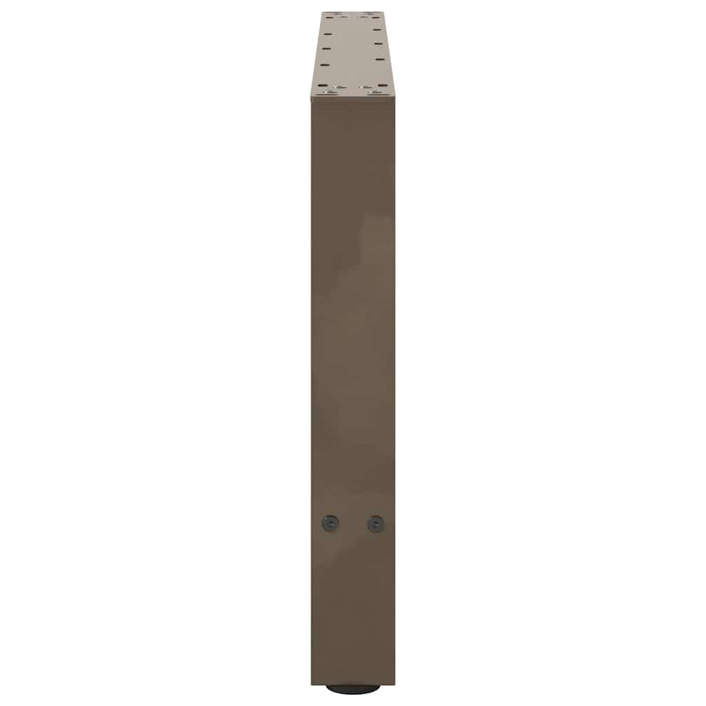 2 db acél dohányzóasztal lábak natúr acél 70x(42-43) cm
