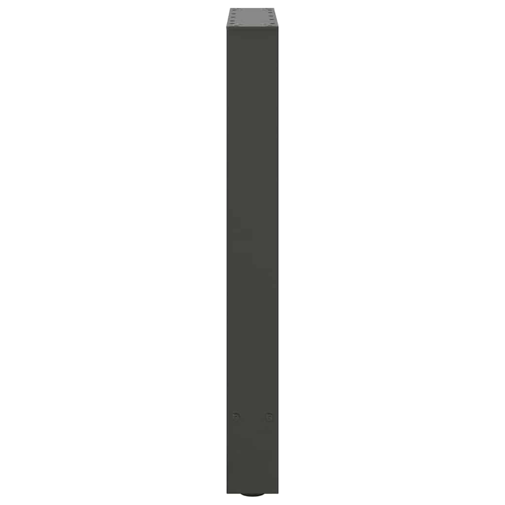 2 db antracit acél dohányzóasztal lábak 50x(72-73) cm