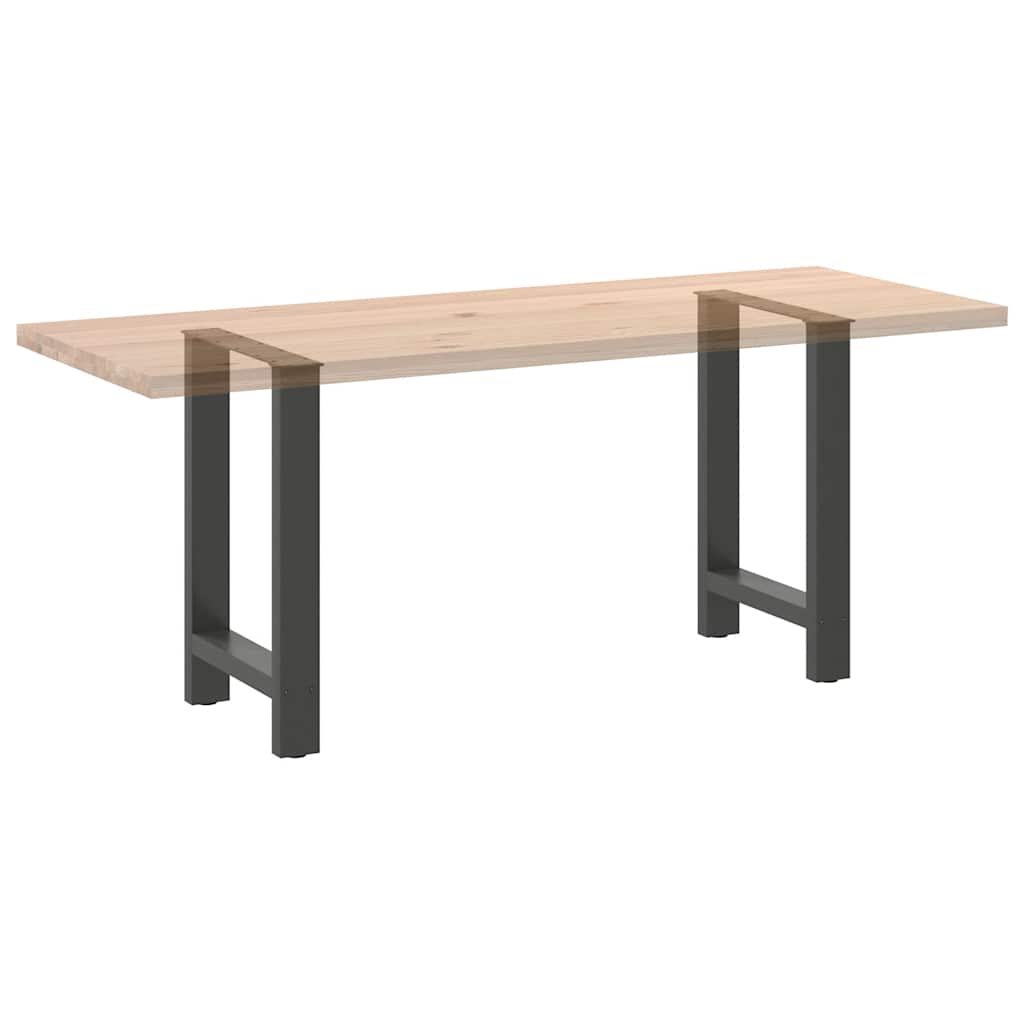 2 db antracit acél dohányzóasztal lábak 50x(72-73) cm