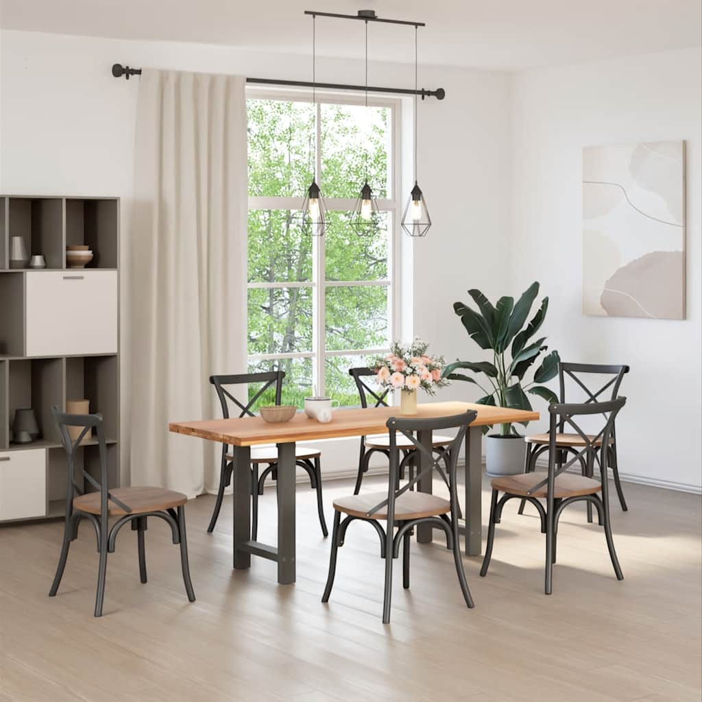 2 db antracit acél dohányzóasztal lábak 60x(72-73) cm