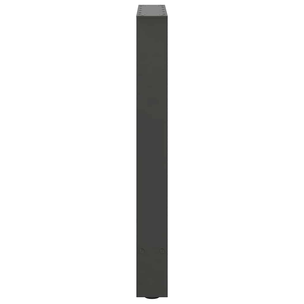 2 db antracit acél dohányzóasztal lábak 60x(72-73) cm
