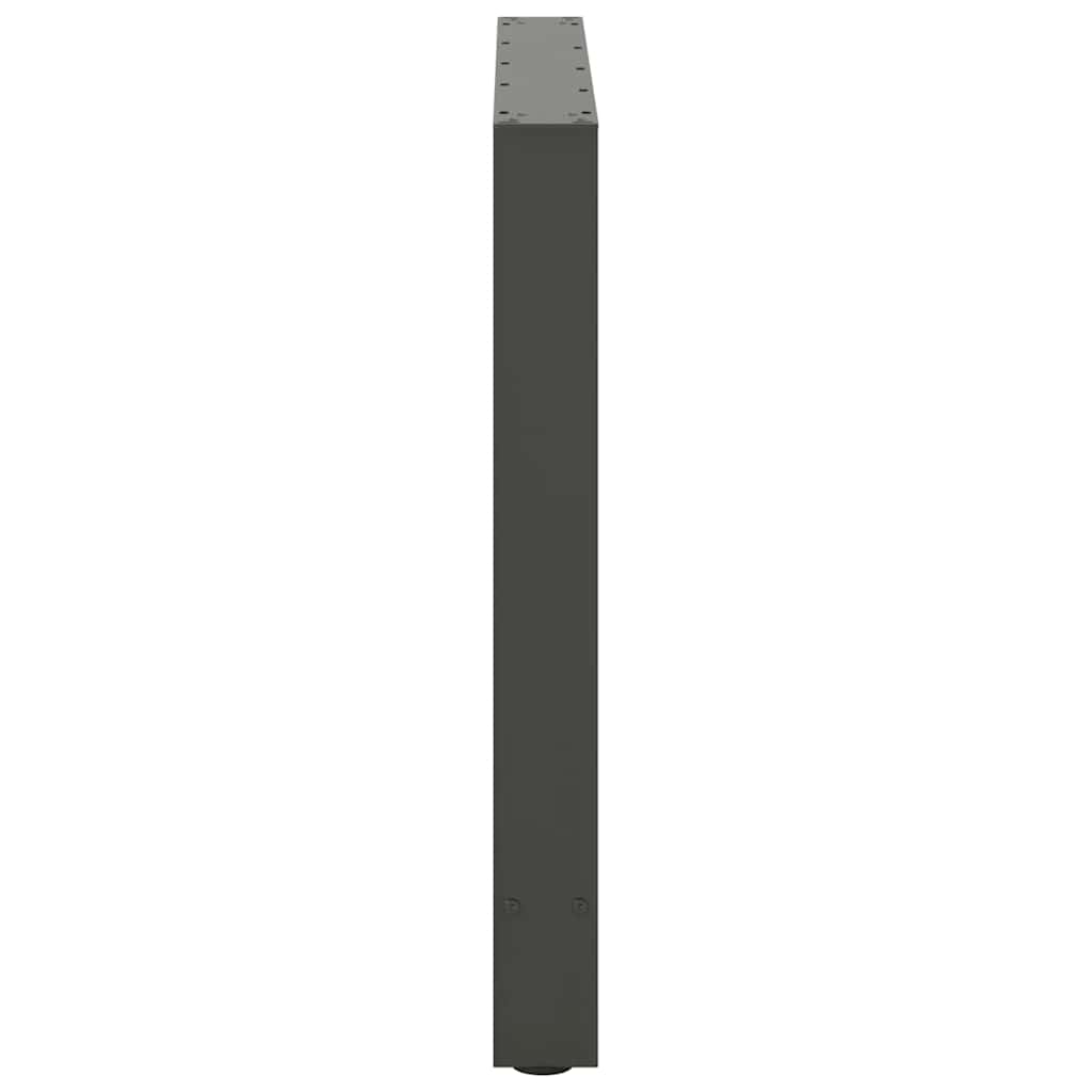 2 db antracit acél dohányzóasztal lábak 70x(72-73) cm