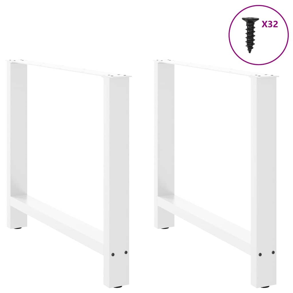 2 db fehér acél dohányzóasztal lábak 90x(72-73) cm