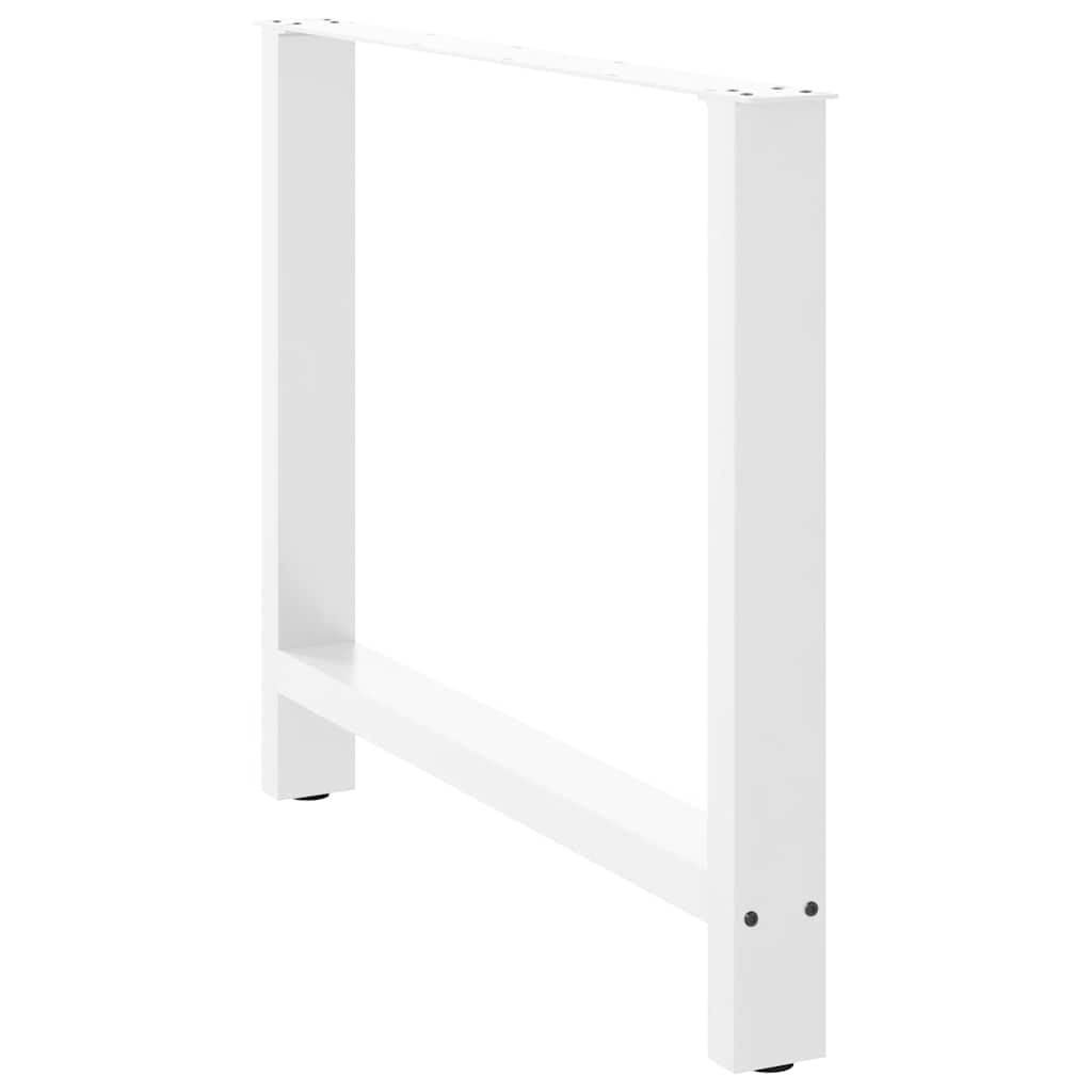2 db fehér acél dohányzóasztal lábak 90x(72-73) cm