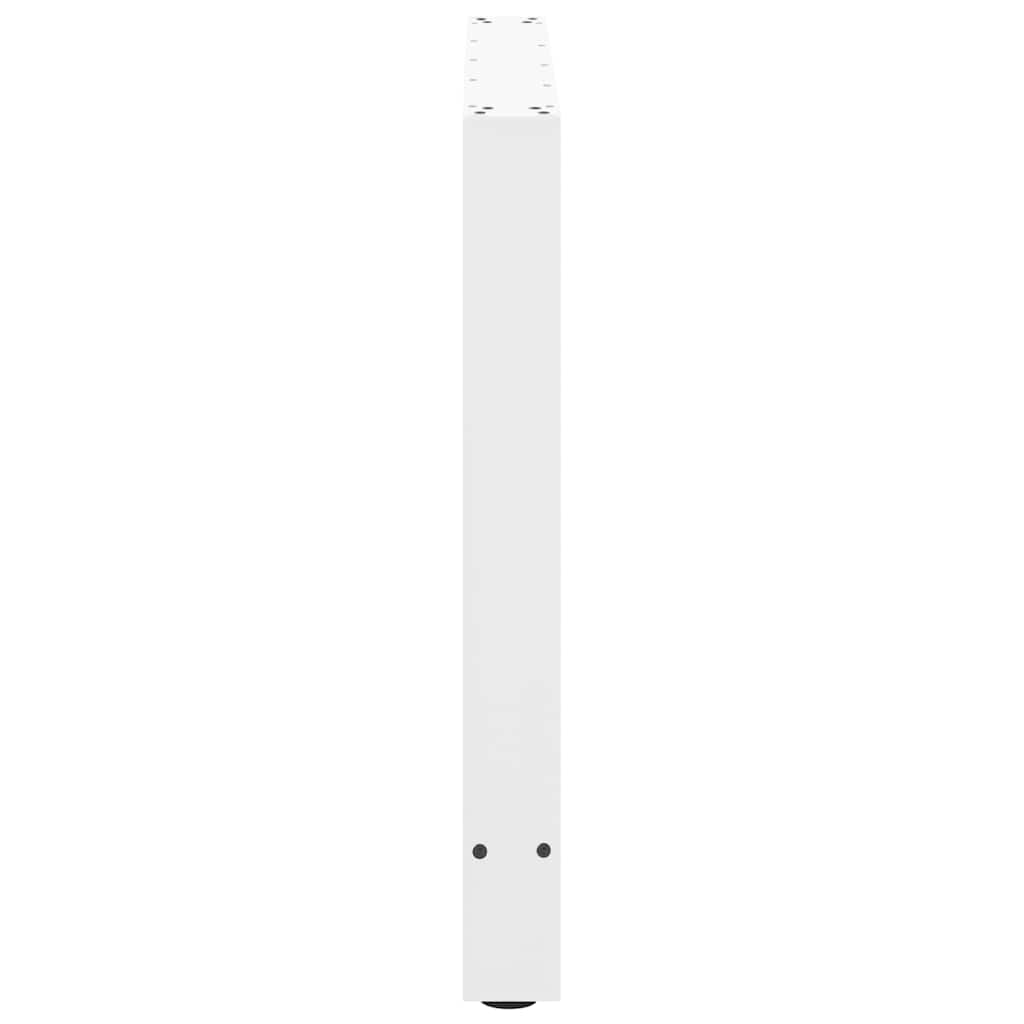 2 db fehér acél dohányzóasztal lábak 90x(72-73) cm