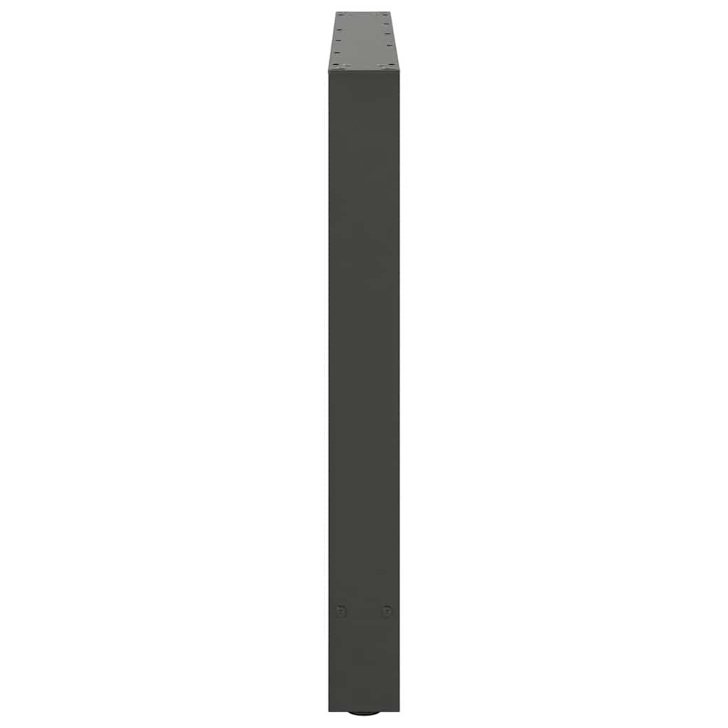2 db antracit acél dohányzóasztal lábak 90x(72-73) cm