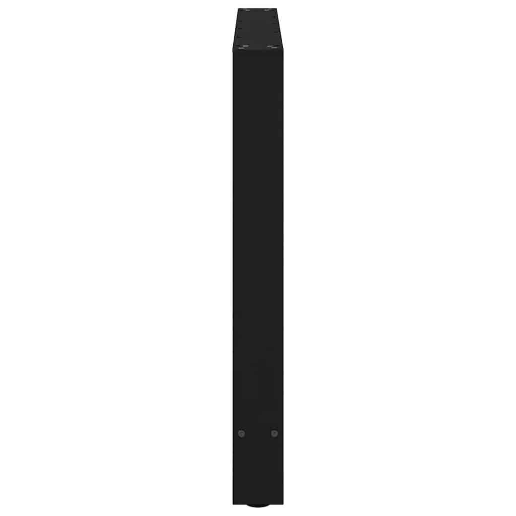 2 db fekete acél dohányzóasztal lábak 100x(72-73) cm