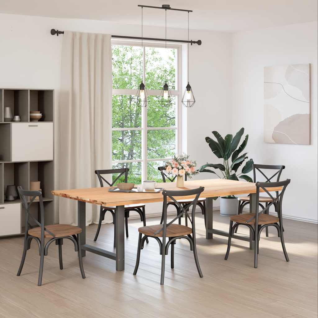 2 db antracit acél dohányzóasztal lábak 100x(72-73) cm