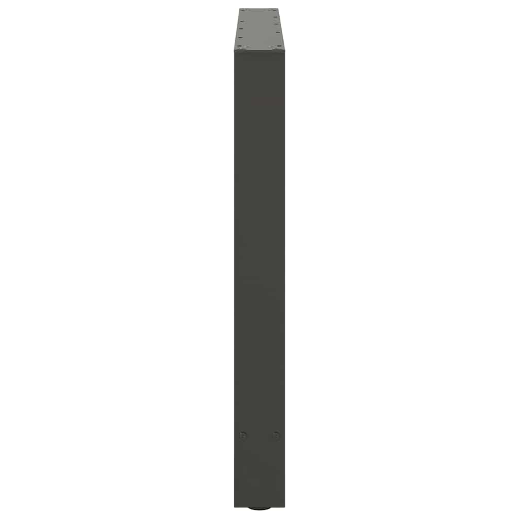 2 db antracit acél dohányzóasztal lábak 100x(72-73) cm