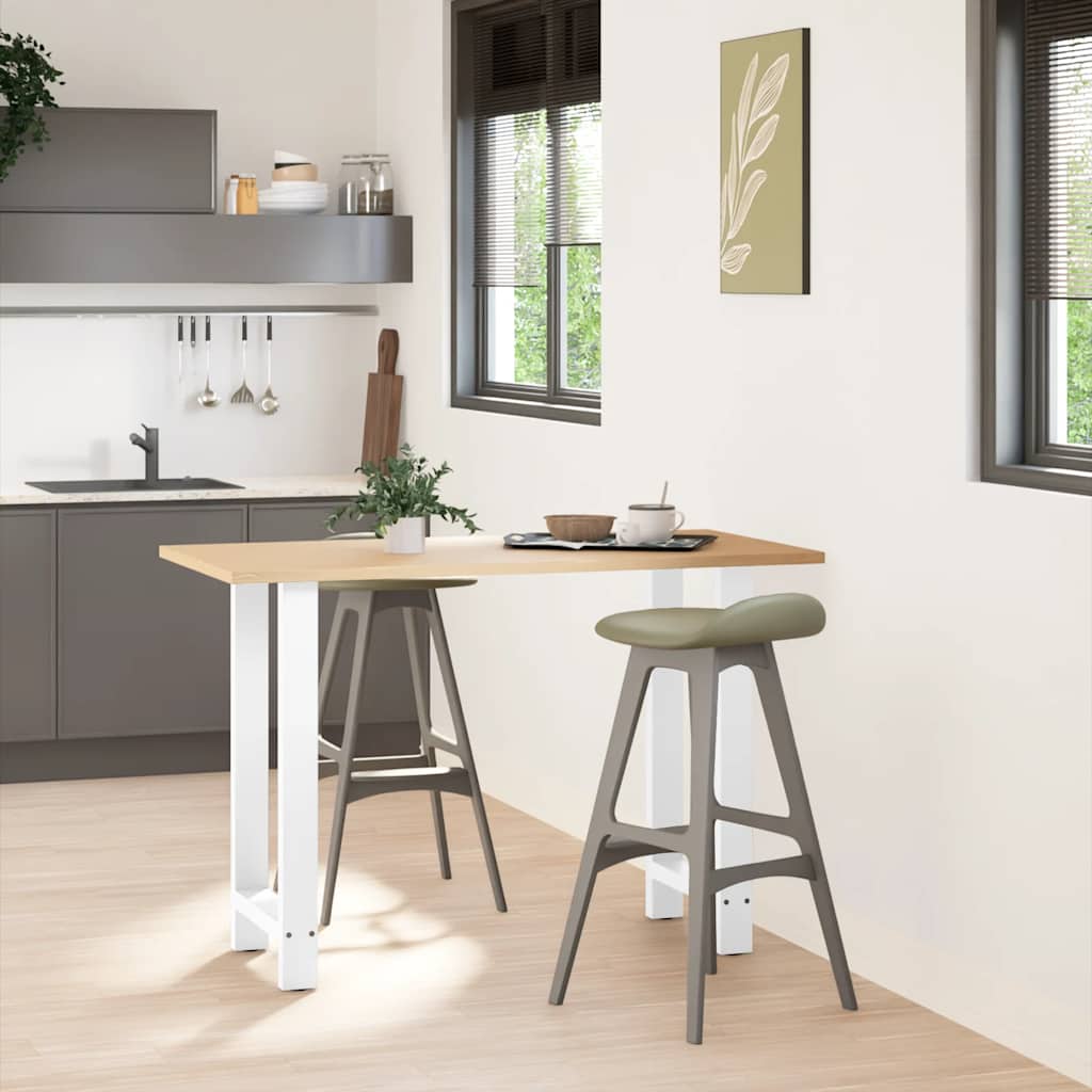 2 db fehér acél dohányzóasztal lábak 40x(90-91) cm