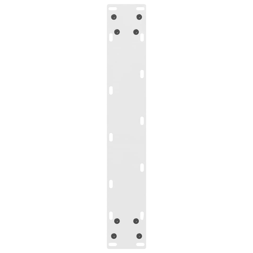 2 db fehér acél dohányzóasztal lábak 50x(90-91) cm