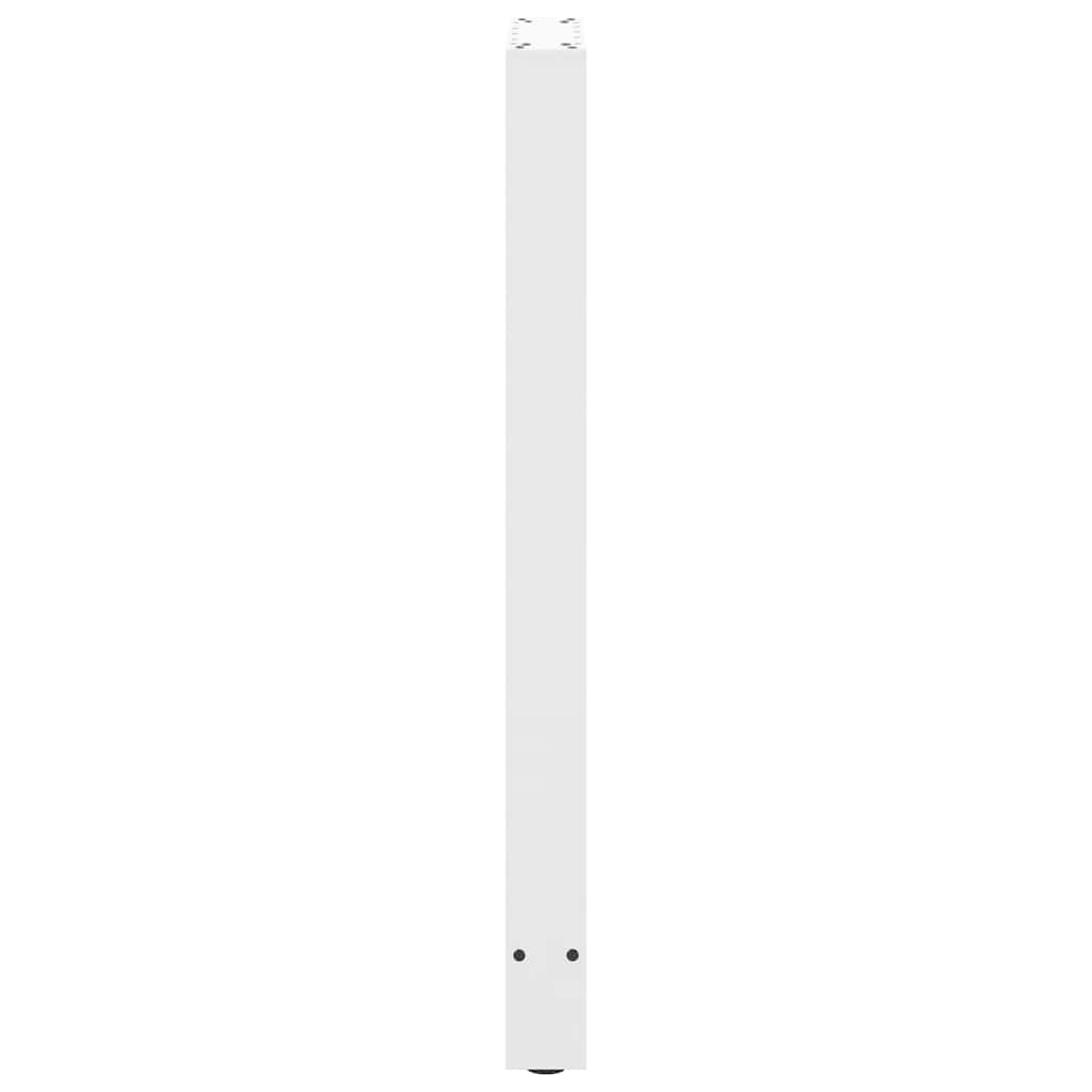 2 db fehér acél dohányzóasztal lábak 40x(100-101) cm