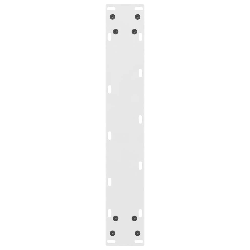 2 db fehér acél dohányzóasztal lábak 40x(100-101) cm