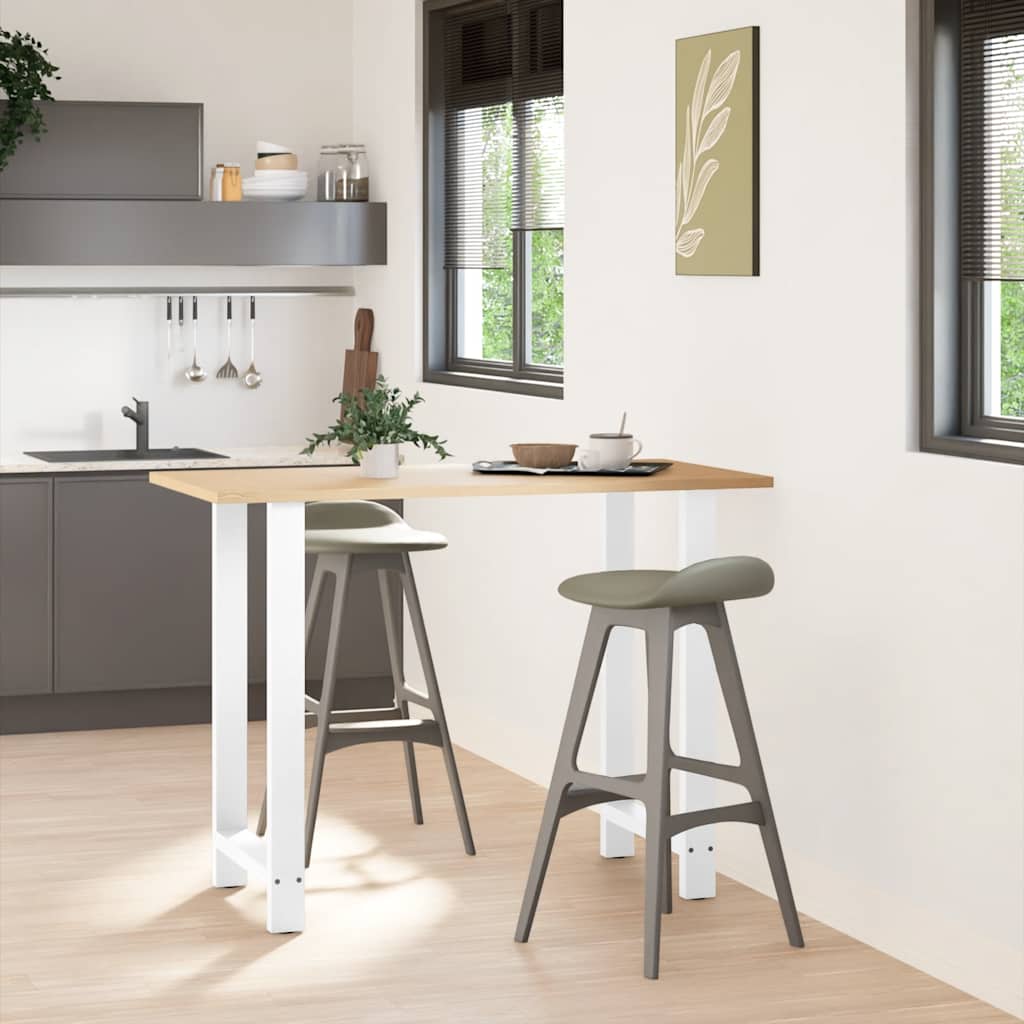 2 db fehér acél dohányzóasztal lábak 60x(100-101) cm