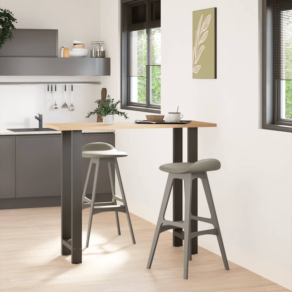 2 db antracit acél dohányzóasztal lábak 40x(110-111) cm