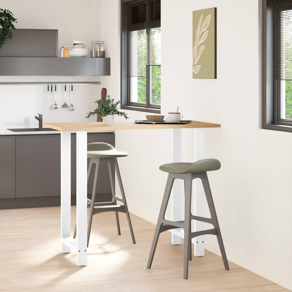 2 db fehér acél dohányzóasztal lábak 60x(110-111) cm