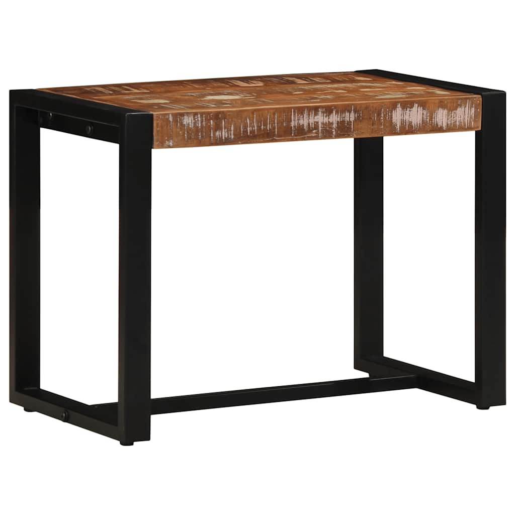 Tömör újrahasznosított fa többszínű pad 60x35x45 cm