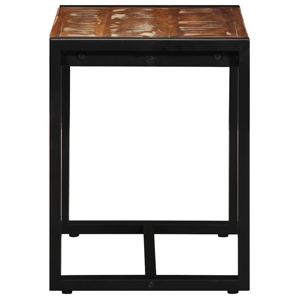 Tömör újrahasznosított fa többszínű pad 60x35x45 cm