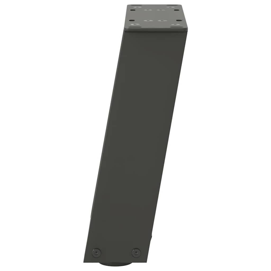 2 db antracit acél dohányzóasztal lábak u-alakú 30x(30-31) cm