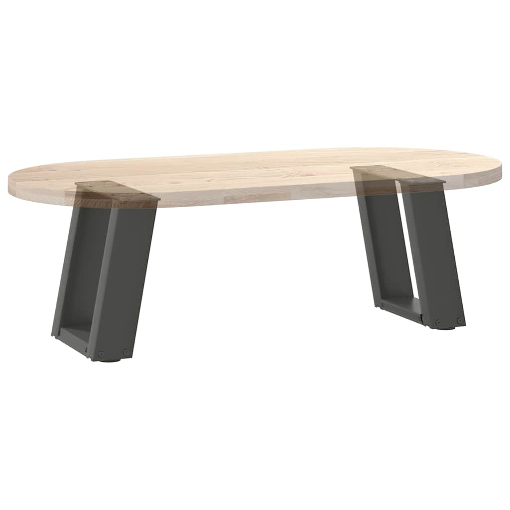 2 db antracit acél dohányzóasztal lábak u-alakú 30x(30-31) cm