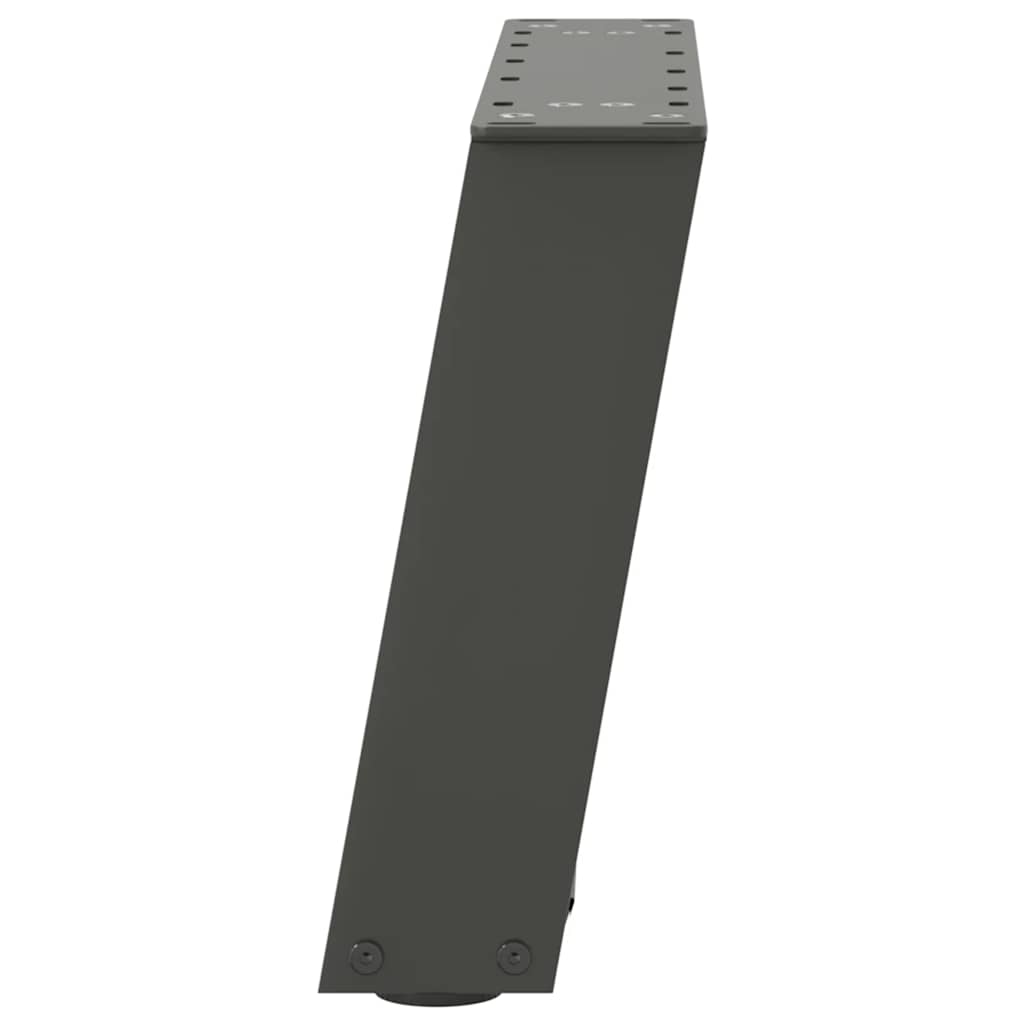 2 db antracit acél dohányzóasztal lábak u-alakú 40x(30-31) cm