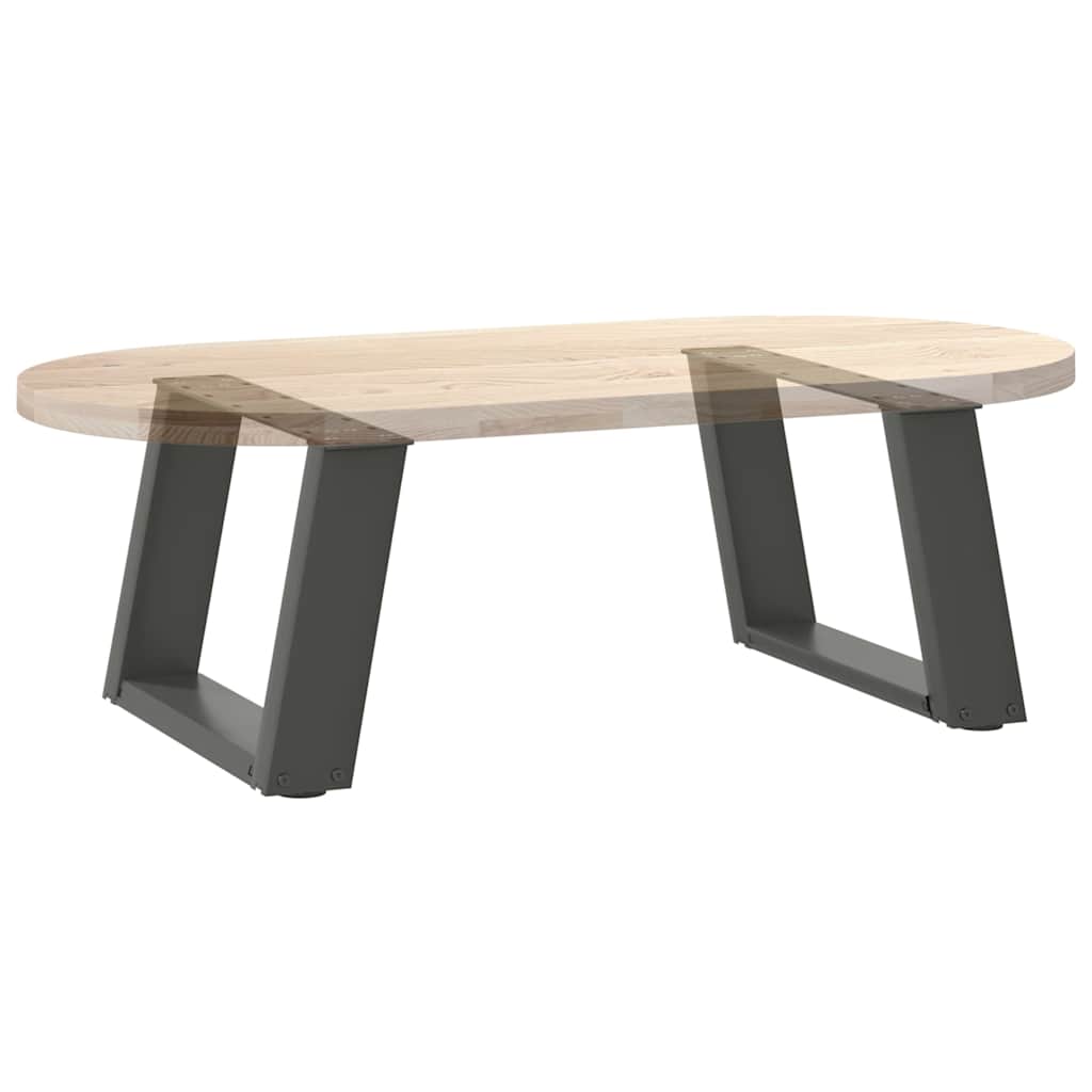 2 db antracit acél dohányzóasztal lábak u-alakú 40x(30-31) cm
