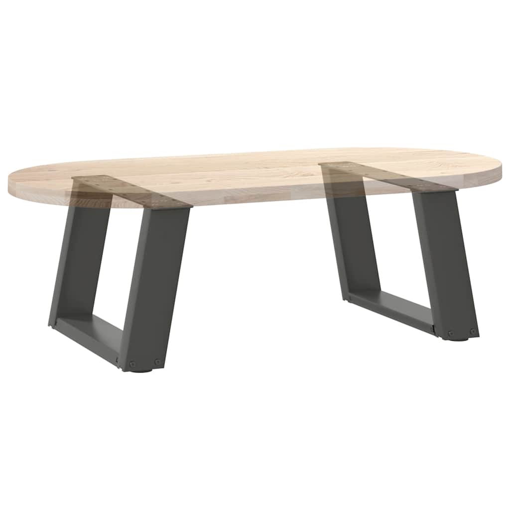 2 db antracit acél dohányzóasztal lábak u-alakú 50x(30-31) cm