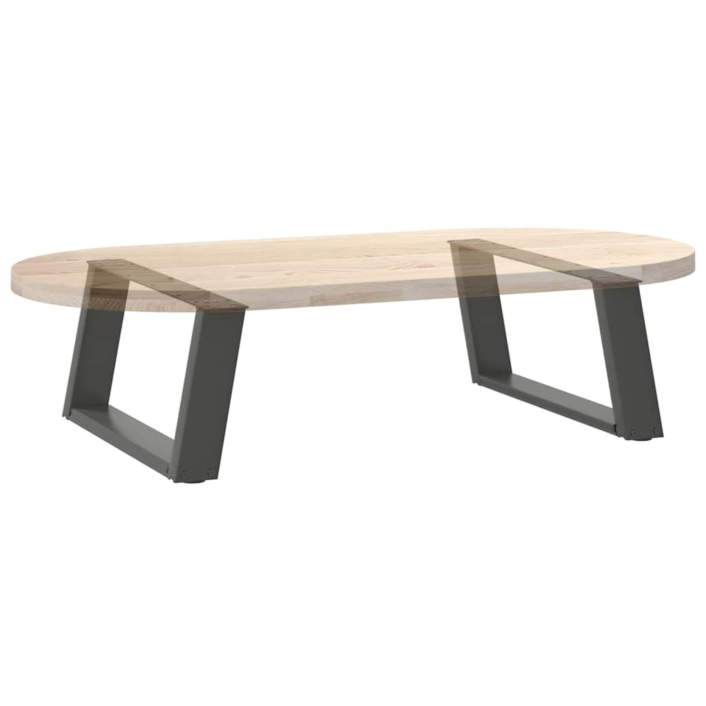 2 db antracit acél dohányzóasztal lábak u-alakú 60x(30-31) cm