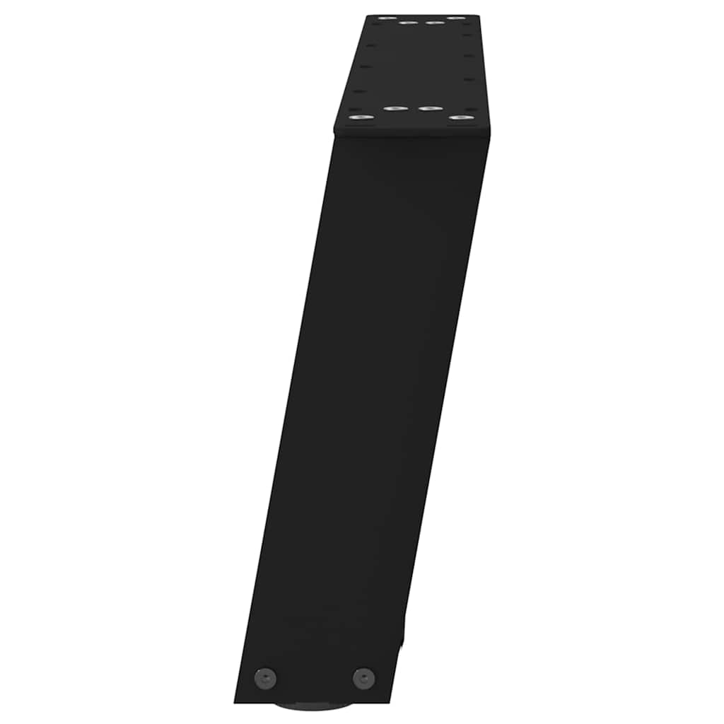 2 db acél fekete dohányzóasztal lábak u-alakú 70x(30-31) cm