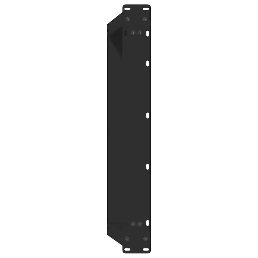 2 db acél fekete dohányzóasztal lábak u-alakú 70x(30-31) cm