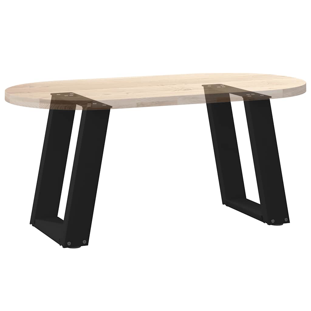 2 db acél fekete dohányzóasztal lábak u-alakú 28x(42-43) cm