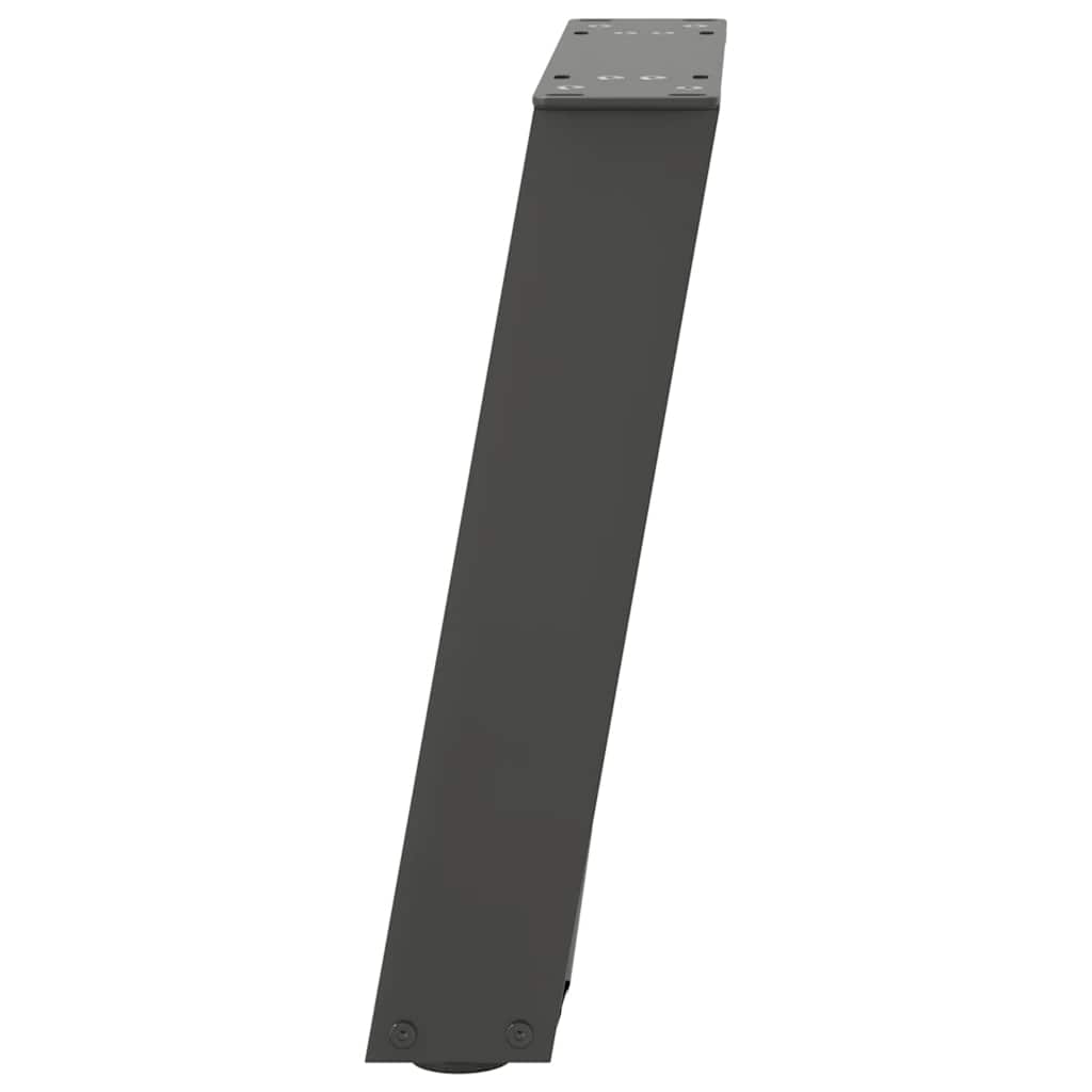 2 db antracit acél dohányzóasztal lábak u-alakú 28x(42-43) cm