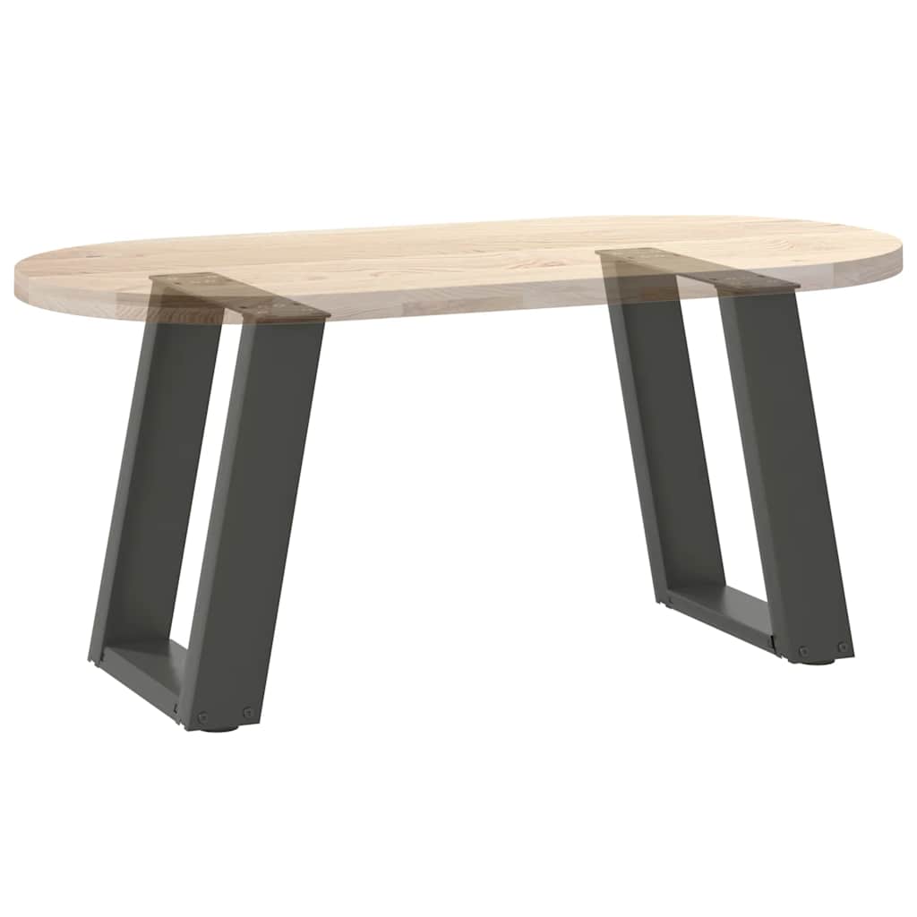 2 db antracit acél dohányzóasztal lábak u-alakú 28x(42-43) cm