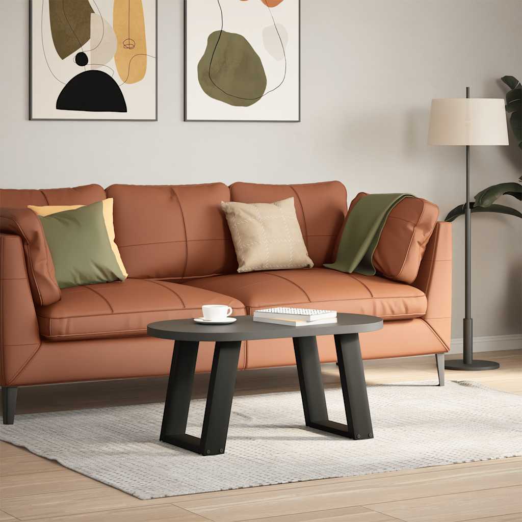 2 db acél fekete dohányzóasztal lábak u-alakú 38x(42-43) cm